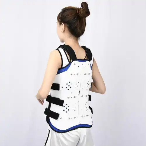 可调节胸腰椎固定支具 透气内衬 背带防下滑充气气囊脊柱腰部护具