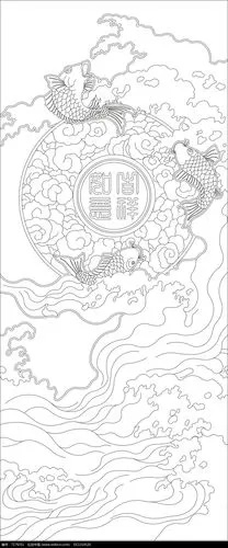 吉祥如意雕刻图案cdr素材下载_雕刻图案设计图片