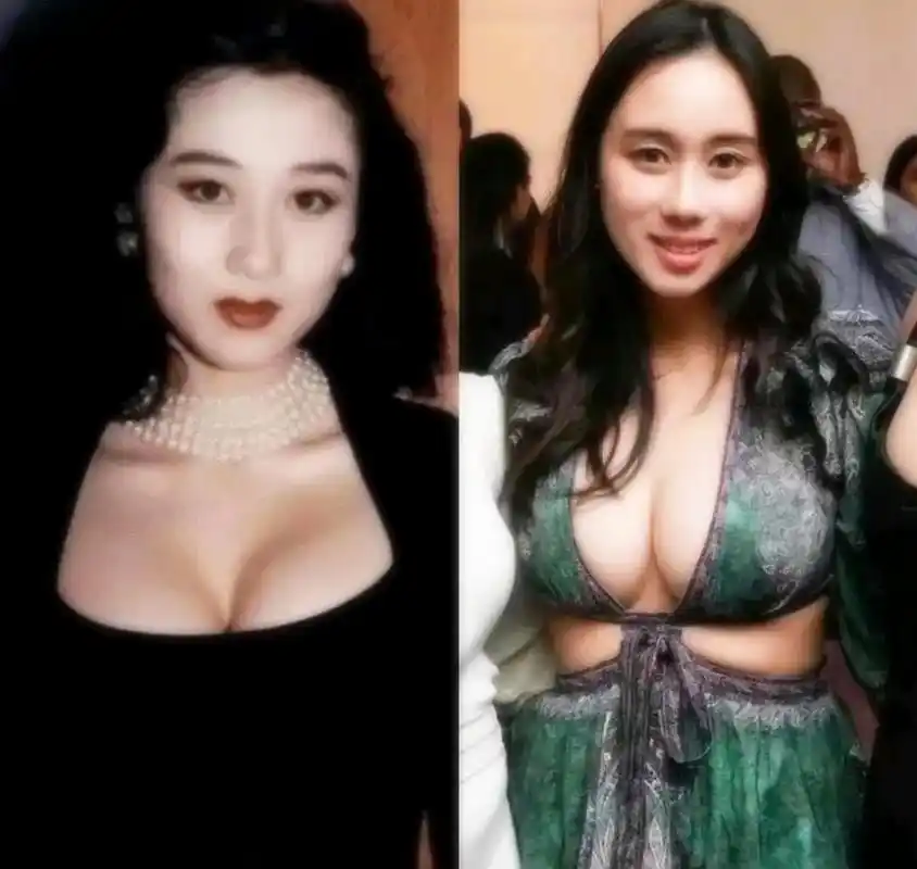 赌王最小的女儿何超欣和年轻时的利智太像了,身材也非常的像 何超欣是