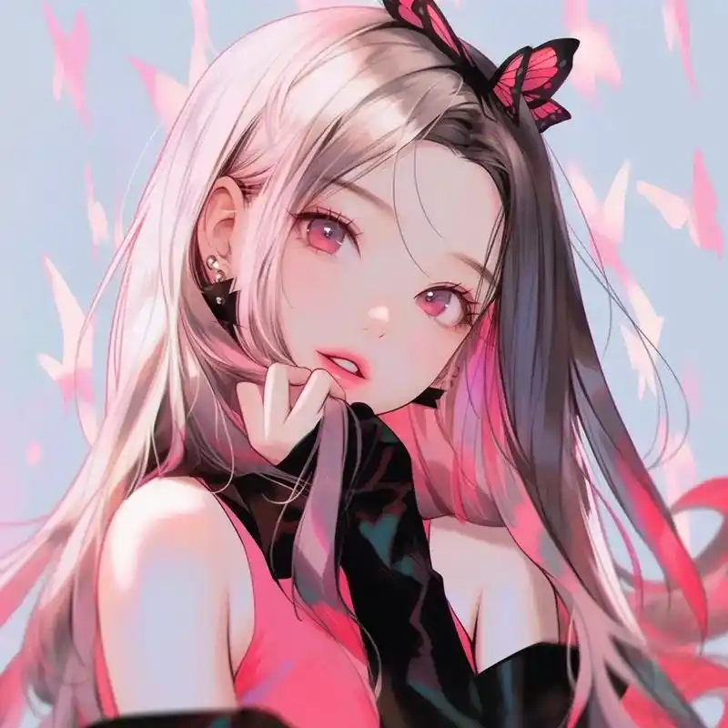 今日主题:女团idol.#动漫女头 #ai绘画 #女生头像  - 抖音