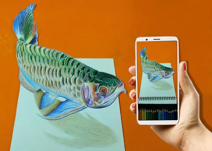 2举报收藏分享原创作品纯艺术绘画彩铅画金龙鱼彩铅画过程周迪周迪