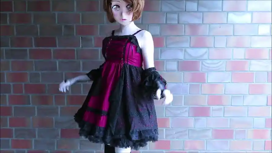 kigurumi美女面具紧身衣易容面具很多有特点服饰略显浮夸新kig视频206