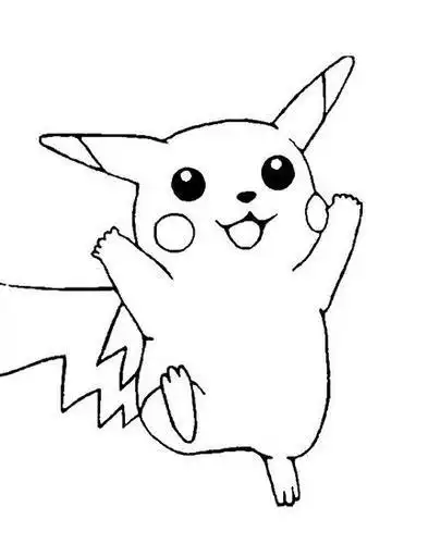 神奇宝贝皮卡丘萌图简笔画大全 卡通动漫简q版皮卡丘萌图简笔画一分钟