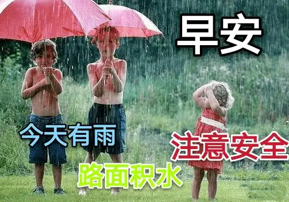 微信温馨的早上好问候语,非常漂亮的夏季雨天祝福图片带字_早安