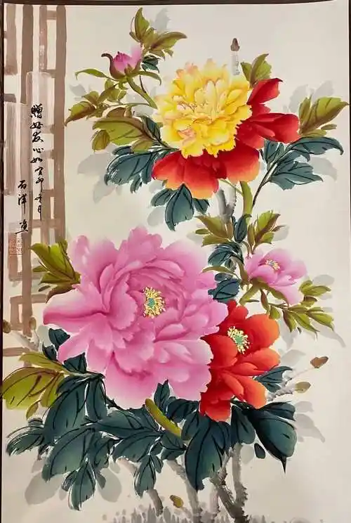 写意牡丹小品11幅,太美了