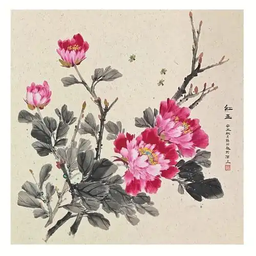 写意牡丹步骤图详解