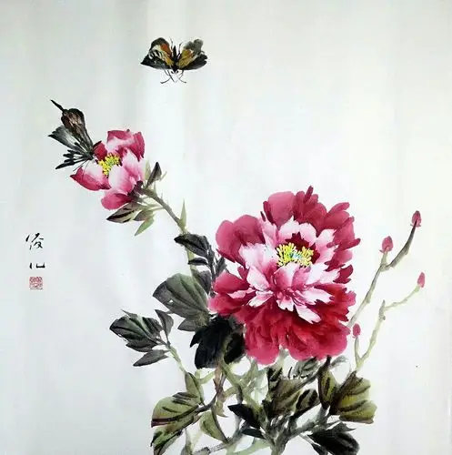 佟俊梅写意牡丹欣赏