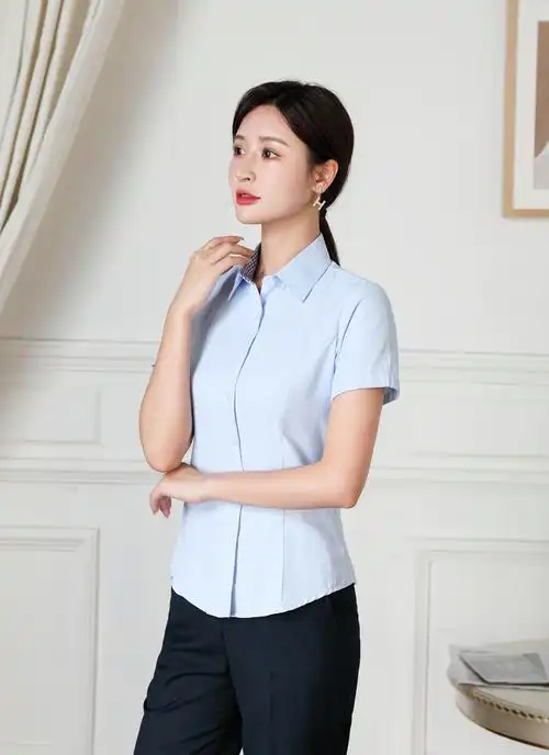 现货新款浦发银行行行短袖衬衫浦行职业装长袖衬衫
