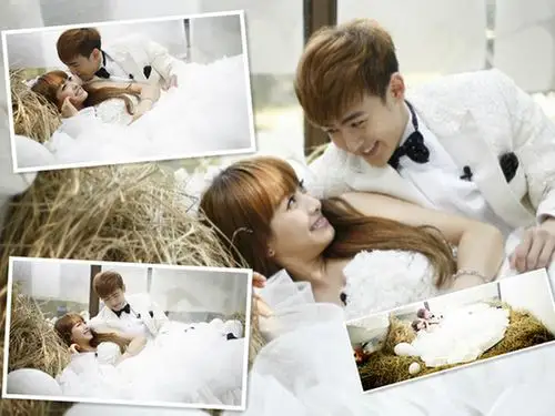 维尼夫妇美艳婚衫照,尼坤与宋茜男才女貌,一直是粉丝们喜欢的一对